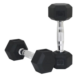 EVA-U0413｜HEX RUBBER DUMBBELL(5 lbs - 110 lbs)