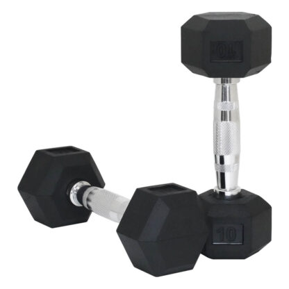 EVA-U0413｜HEX RUBBER DUMBBELL(5 lbs - 110 lbs)